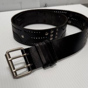 Betsy Johnson Black Leather Belt